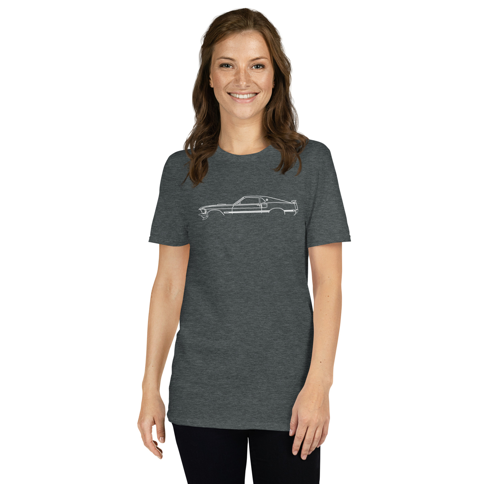 Softstyle T-Shirt For Ford Mustang Mach 1 Fastback 1969 Car Owners Birthday Gift
