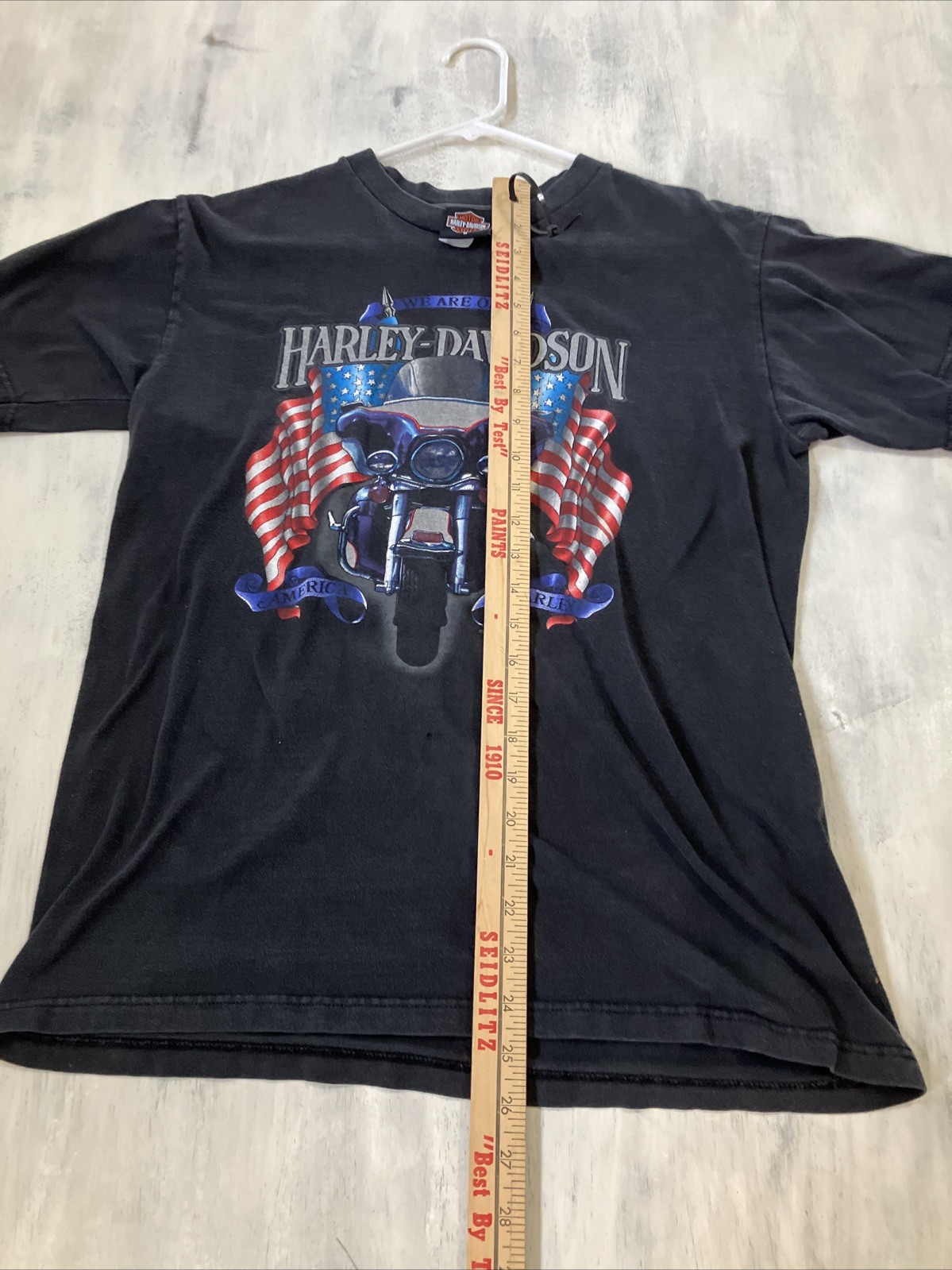 Harley-Davidson Shirt Mens Medium Black Tee Pacific Honolulu Hawaii Eagle