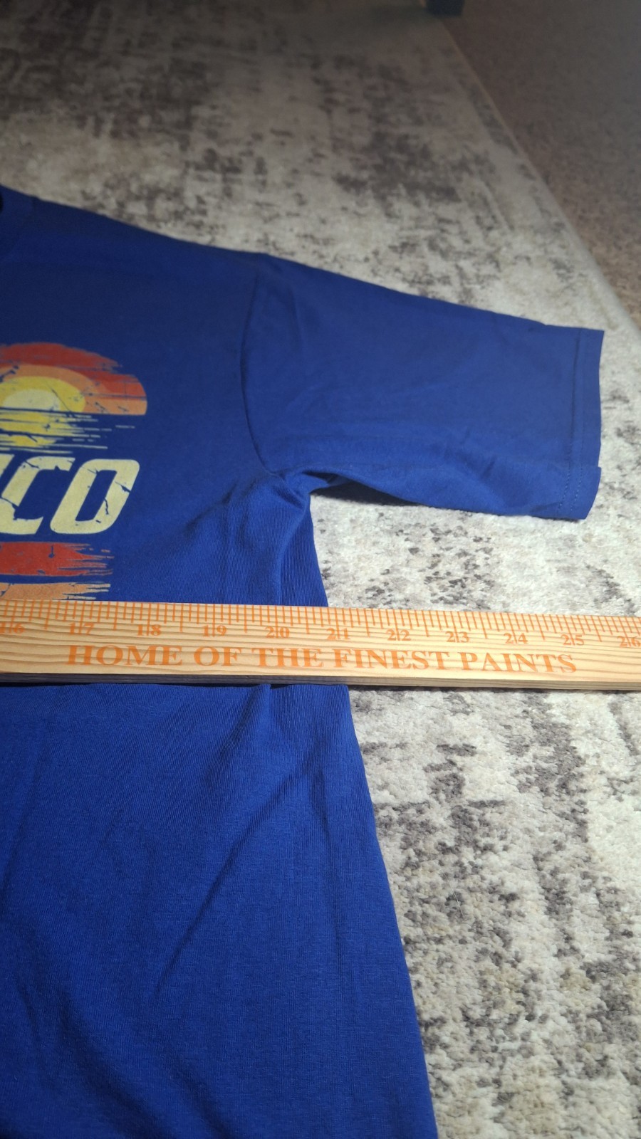 Gulf Of Mexico Retro Beach Present Unisex T-Shirt Blue Large Used