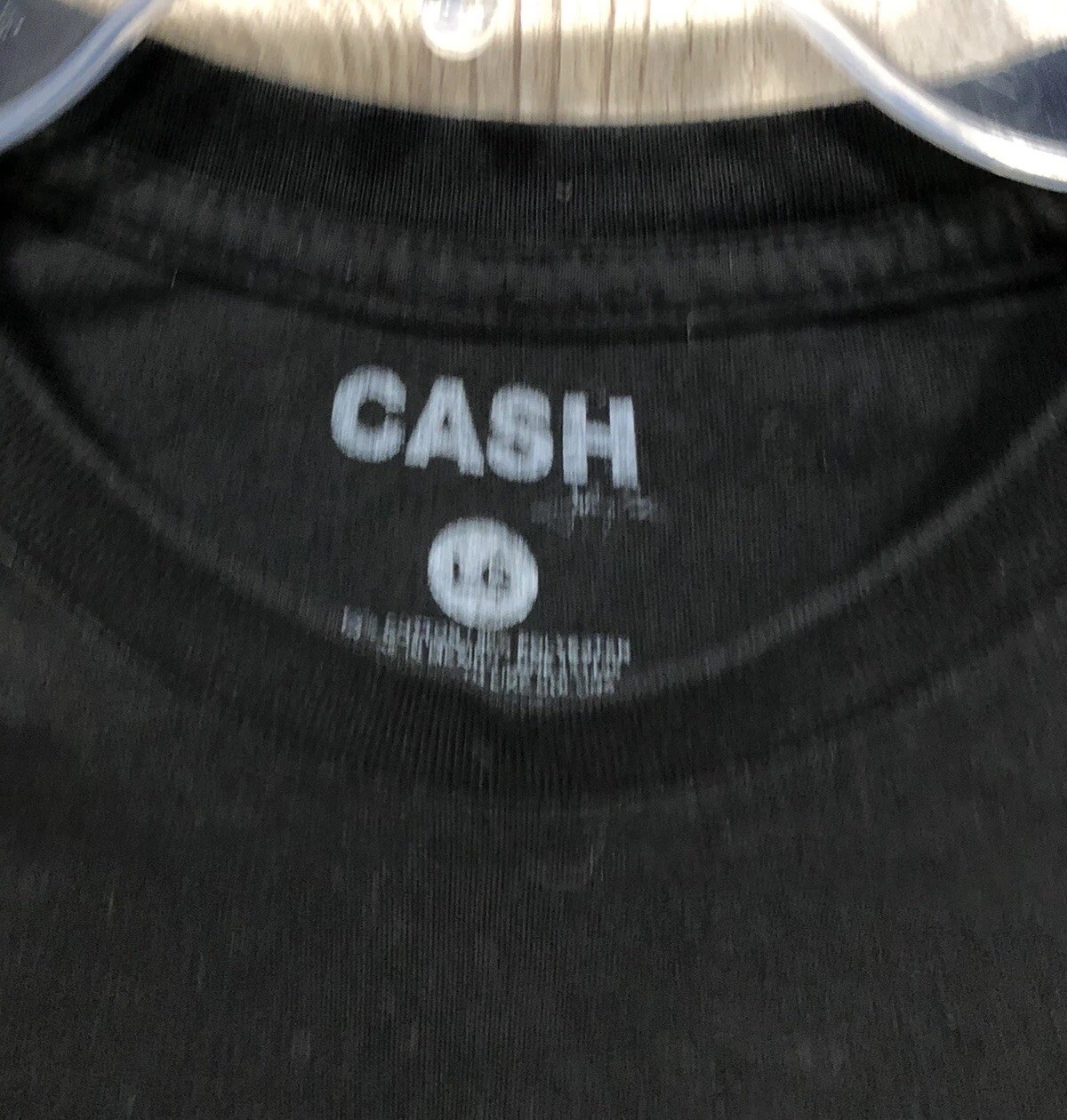 Johnny Cash Man in Black Nashville Tennessee Music Black Tee Shirt Size Large