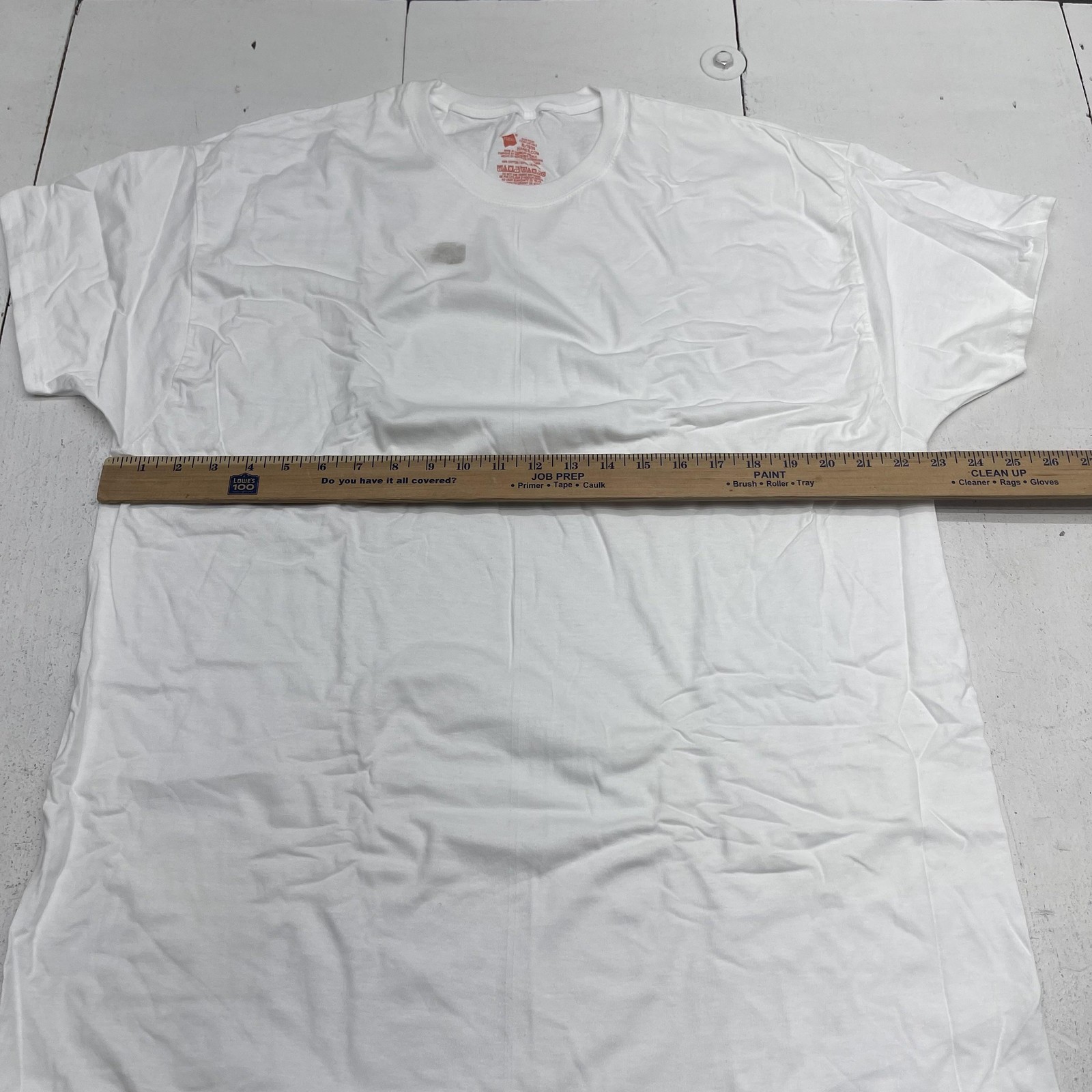 Hanes Shirt Mens XL White Tagless Cotton Crewneck Tee 7 Pack Ultimate Basic