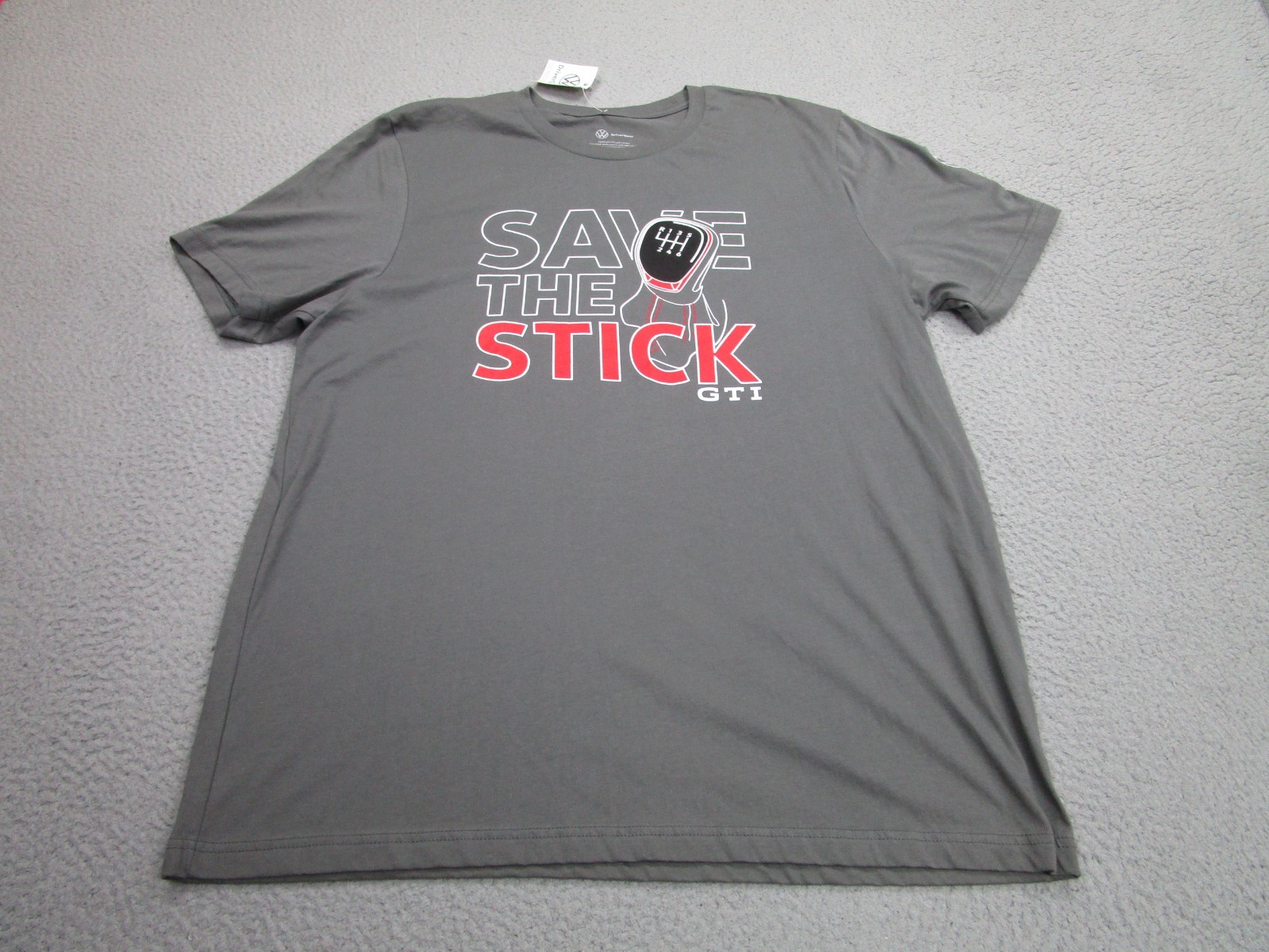 Volkswagen GTI Shirt Mens 2XL Gray Stick Manual Driver VW MK7 MK6 Golf