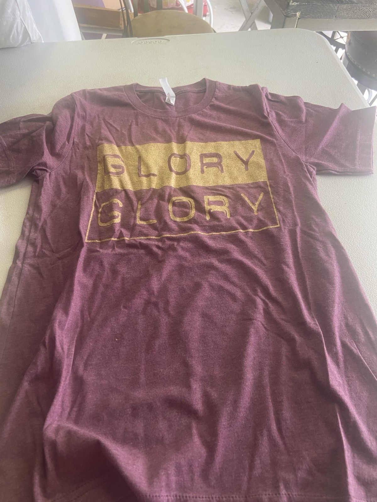 Heather Maroon with gold » Glory/Glory logo