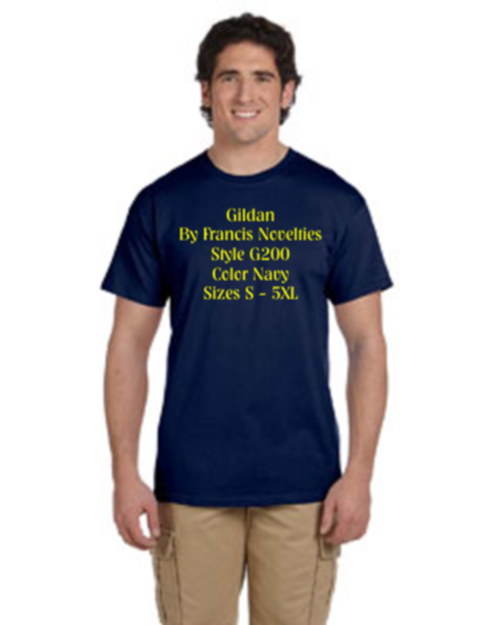 Gildan G200T Navy Blue Azul Ultra Cotton T Shirt G2000T Size XLT 2XLT 3XLT Z7