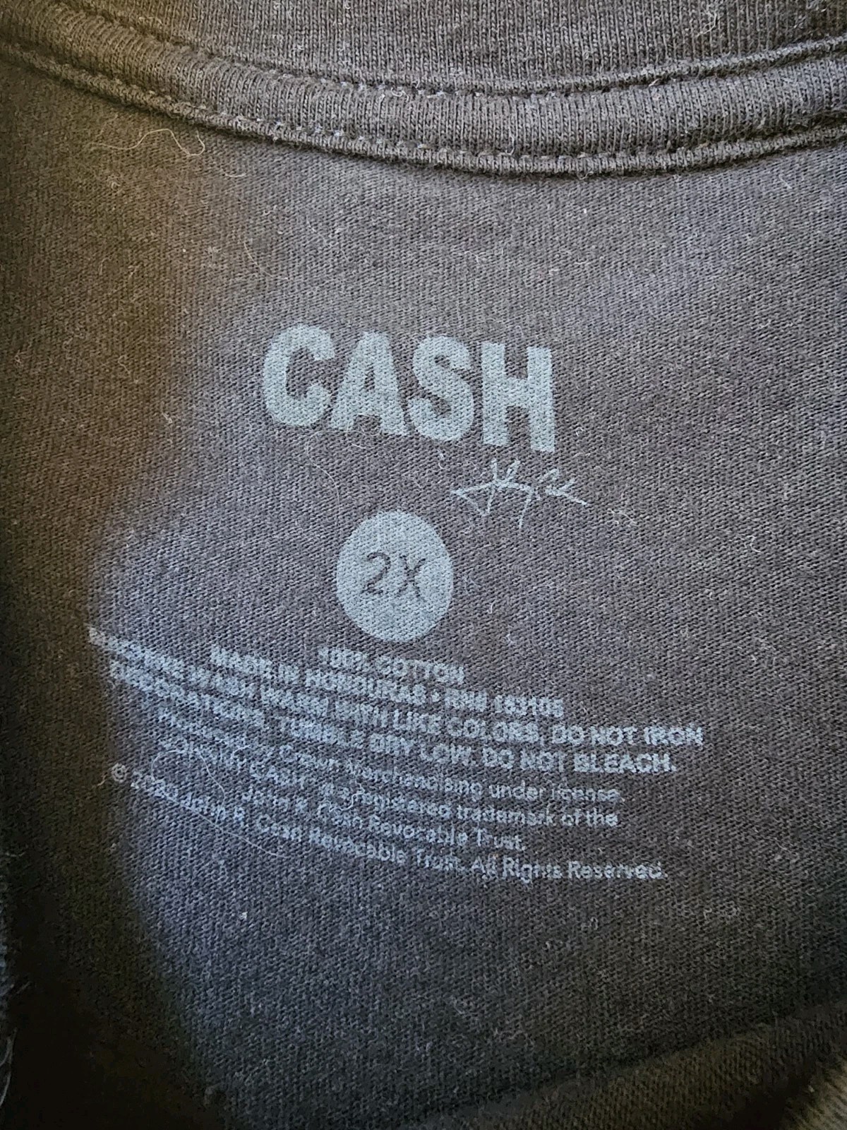 Johnny Cash Walk the Line T Shirt Black Cowboy Boots 2XL