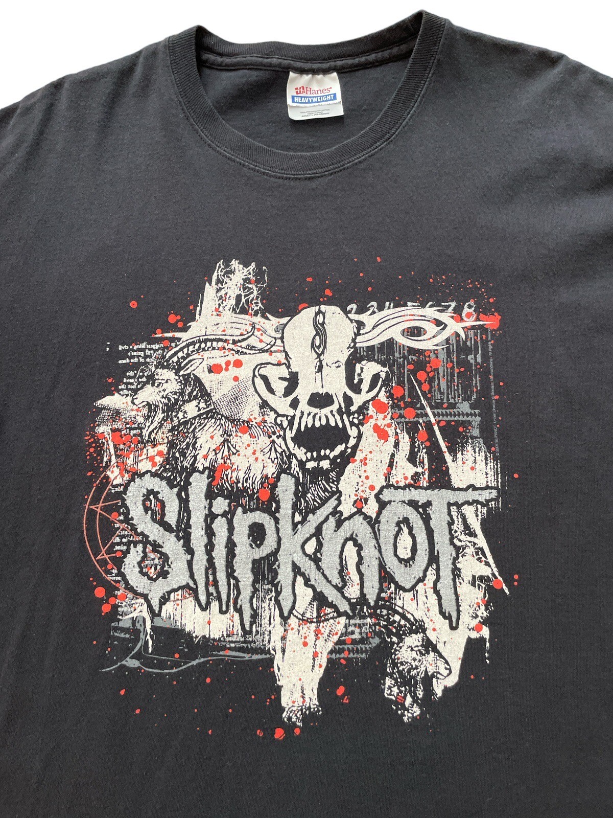 Slipknot Iowa Y2K T Shirt Black Graphic Size Large Men’s Streetwear Metal Shirt
