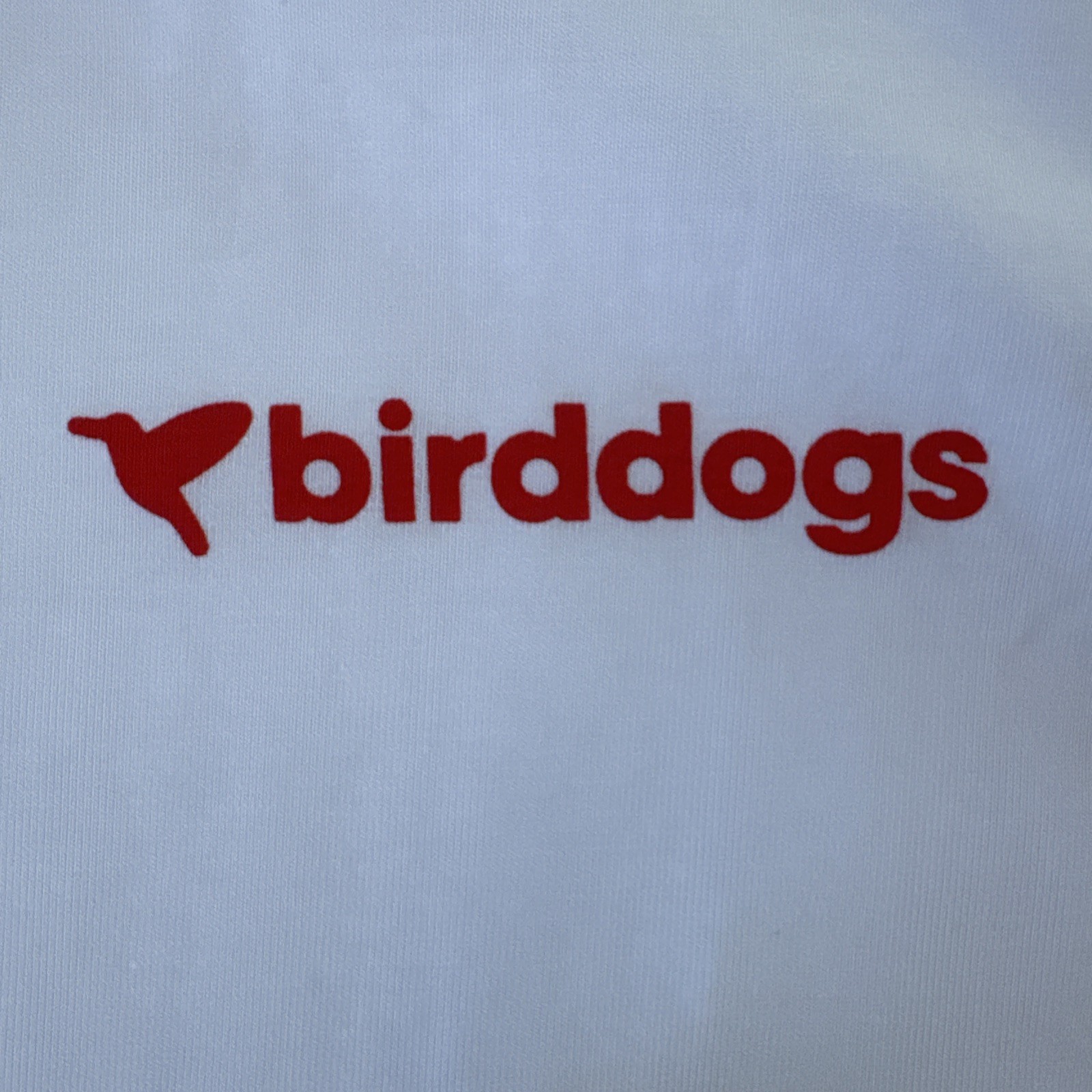 Birddogs T Shirt Mens XL Red White Blue Flower Bird Tee Cotton Stretch USA Logo