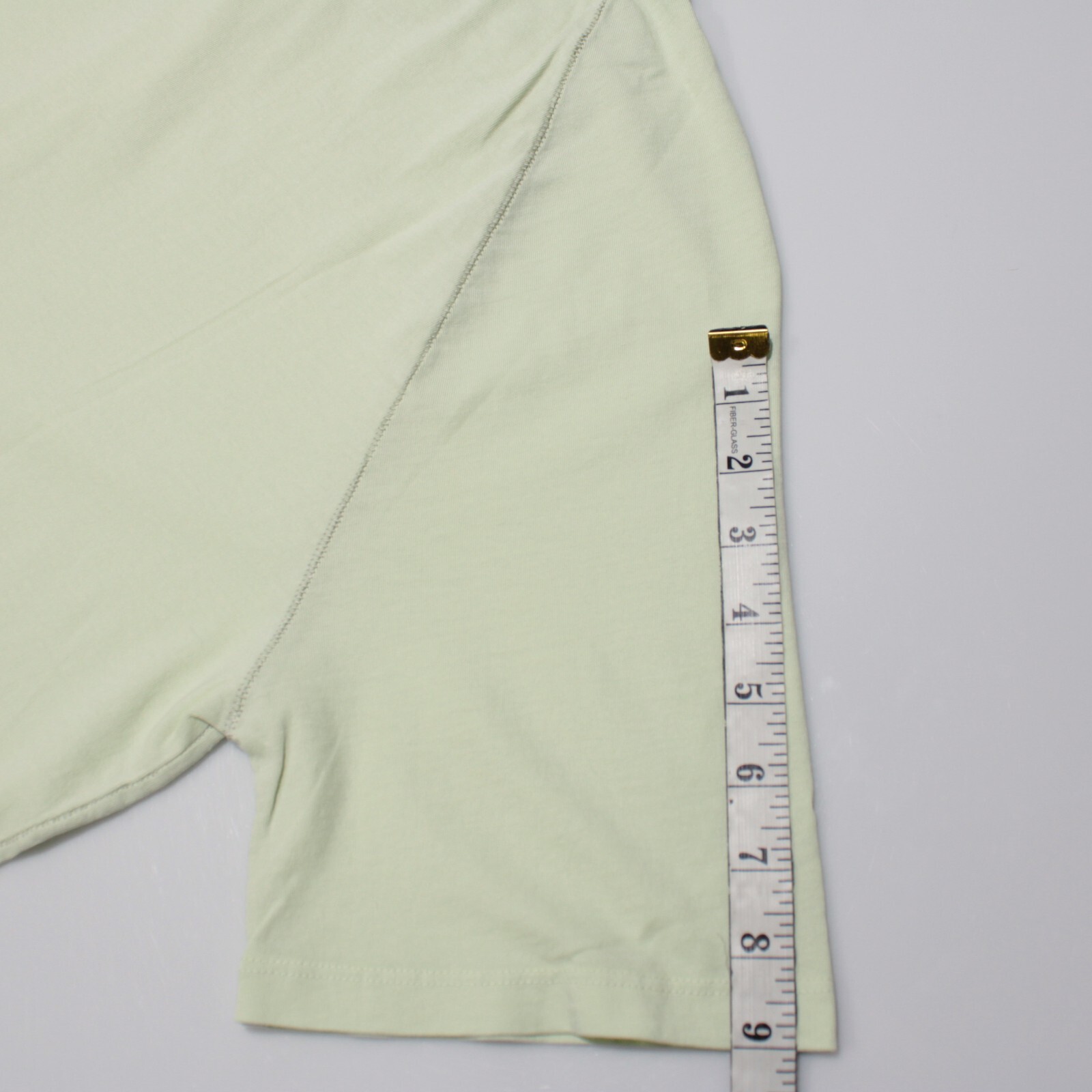 M. Singer NWT Short Sleeve Henley T-Shirt Size Medium in Apple Green 100% Cotton