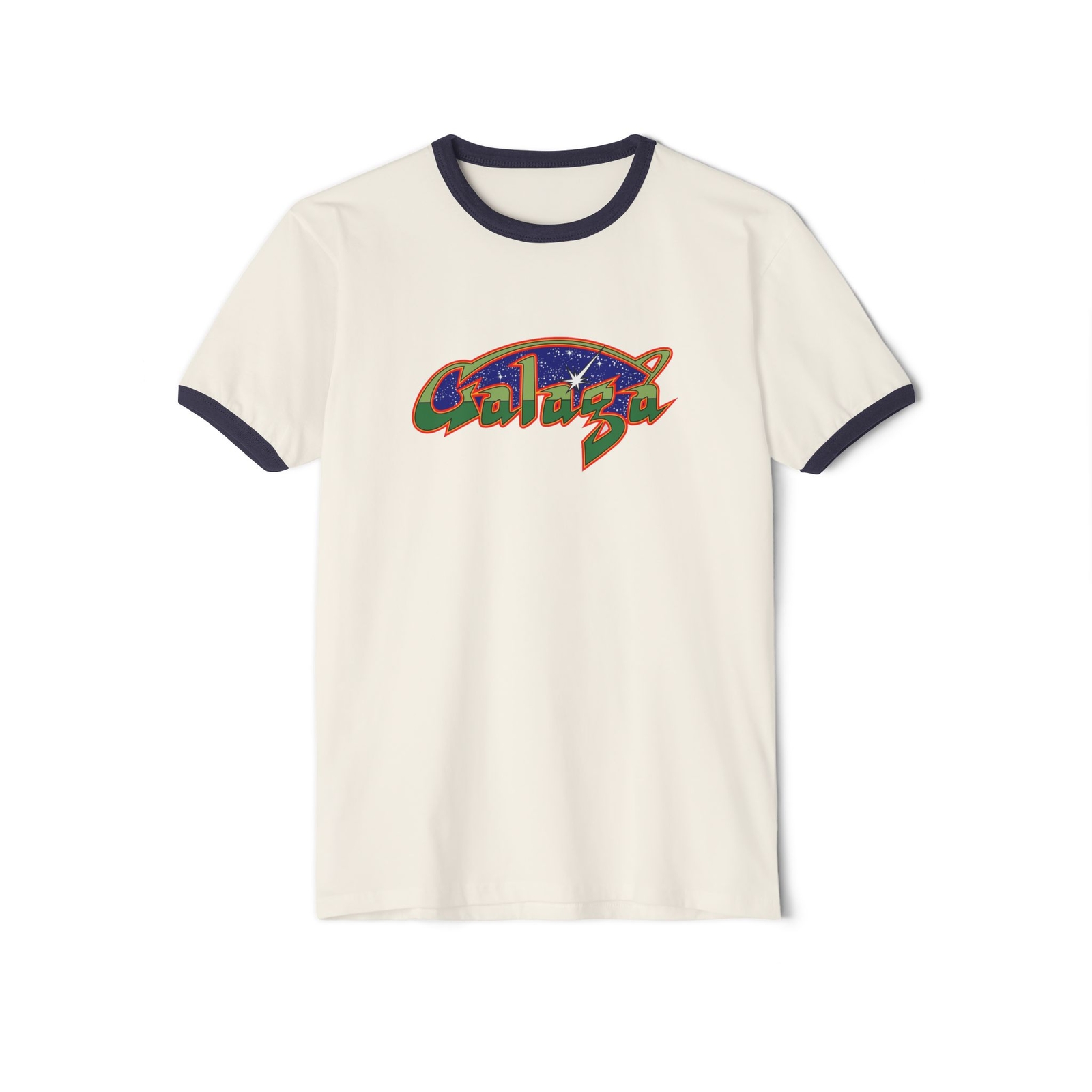 Galaga – Retro Old School Video Game Ringer T-Shirt