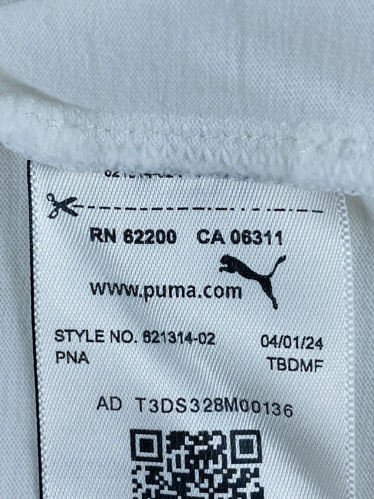 Puma BMW Motorsport MMS Essential Racer Logo White T Shirt Men&rsquo;s Size Large EB2