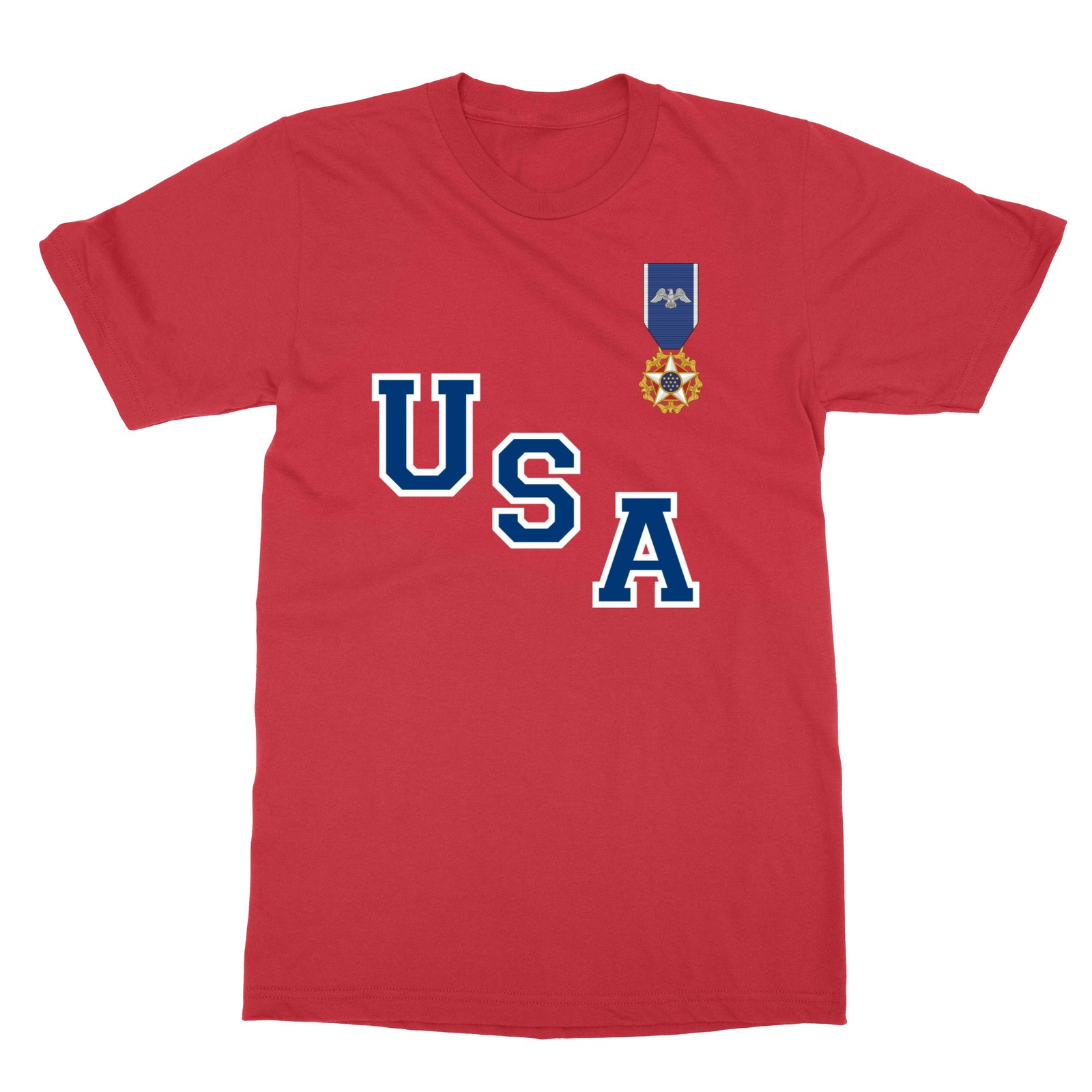 Hellebuyck USA Medal of Freedom Hockey Team 2 Sided Unisex T-Shirt