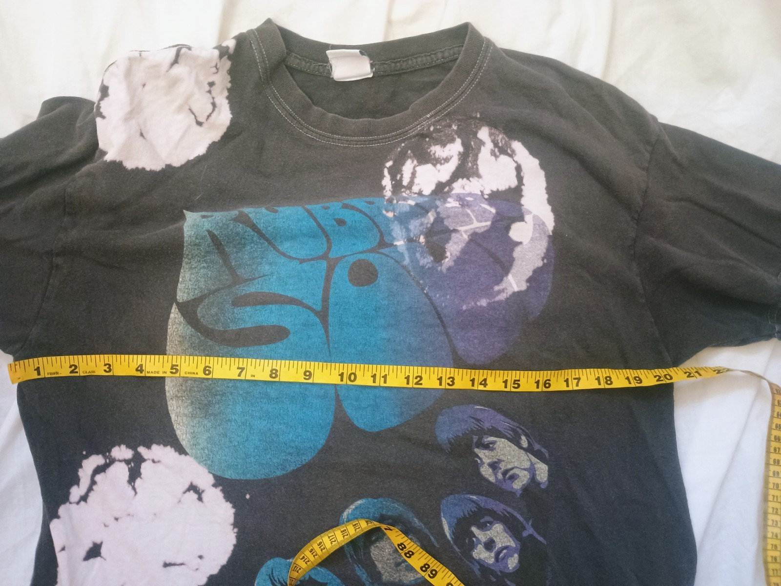 The Beatles Junk Food Rubber Soul Tie Dye Faded T-Shirt Mens M