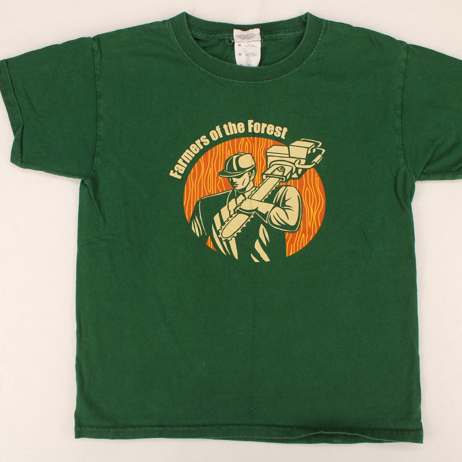 Fruit of the Loom FARMERS OF THE FOREST Lumberjack Graphic T-SHIRT Youth M