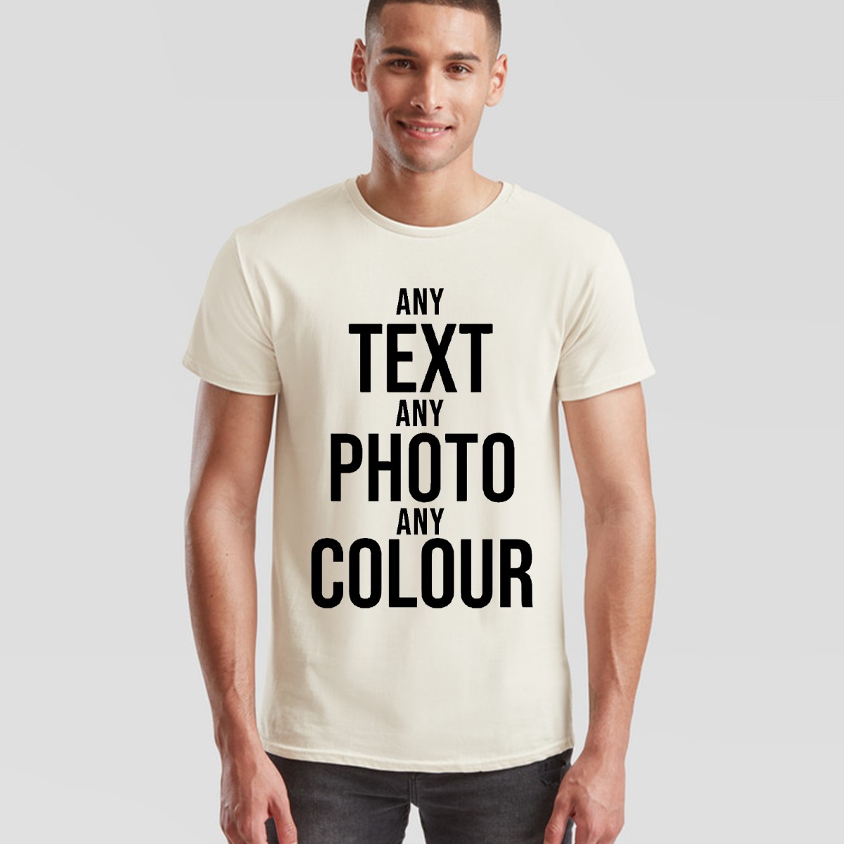 Personalised Print Unisex Tshirt Custom Unisex Tshirt Customise Text Or Photo