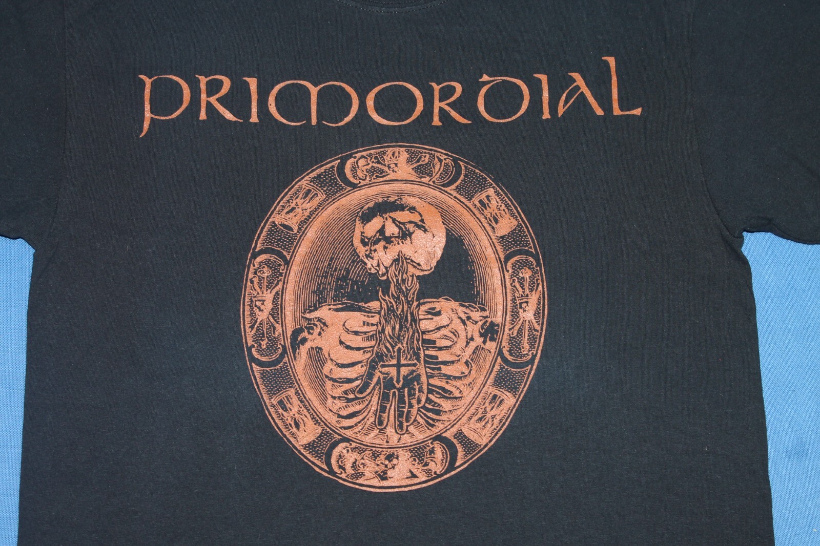 2011 Primordial Shirt Redemption at the Puritan&rsquo;s Hand Black Metal Band Men&rsquo;s M