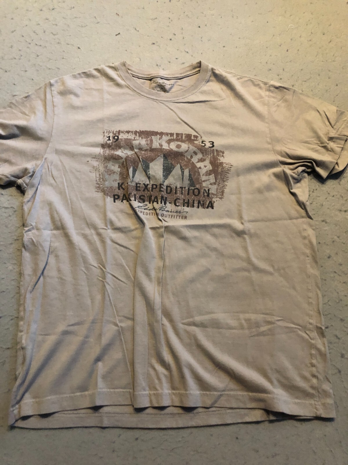 Eddie Bauer Shirt Men&rsquo;s Extra Large Expedition Pakistan-China Graphic Tee