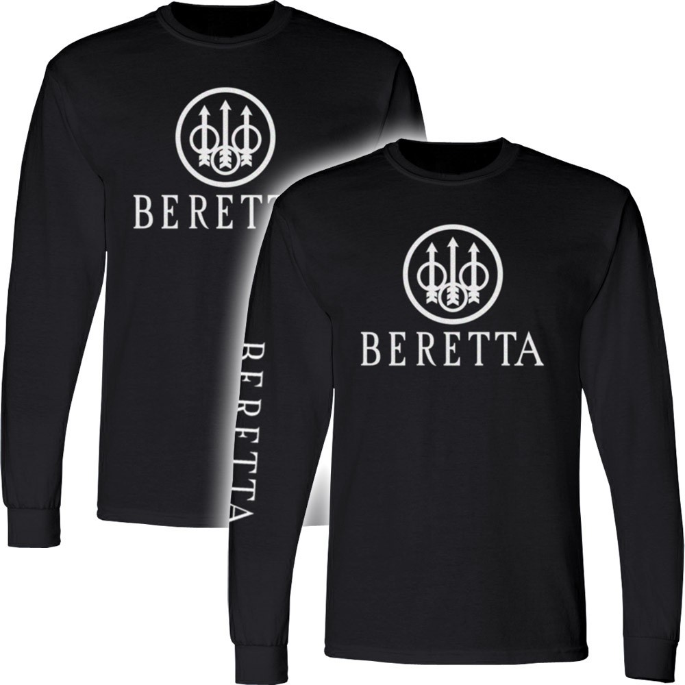 Beretta Long Sleeve T-Shirt Firearms Pistol Gun Tactical 2nd Amendment Men GBR02