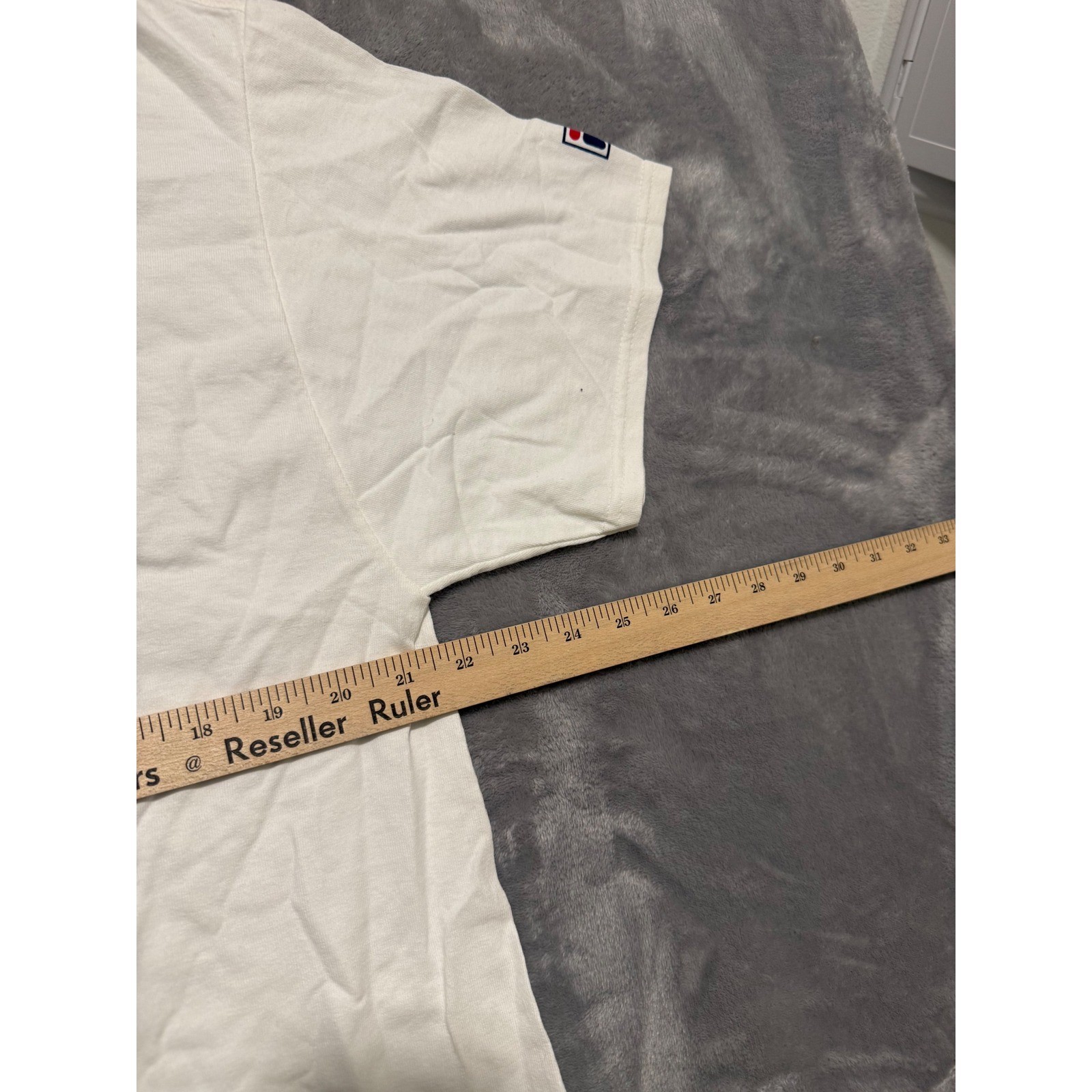 Fila T-Shirt Mens Large White NYC Tennis Flushing Meadows Globe Graphic Tee