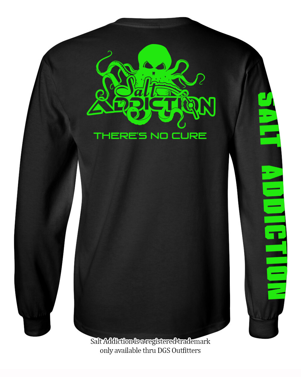 Salt Addiction t shirt long sleeve men&rsquo;s saltwater fishing apparel octopus tee