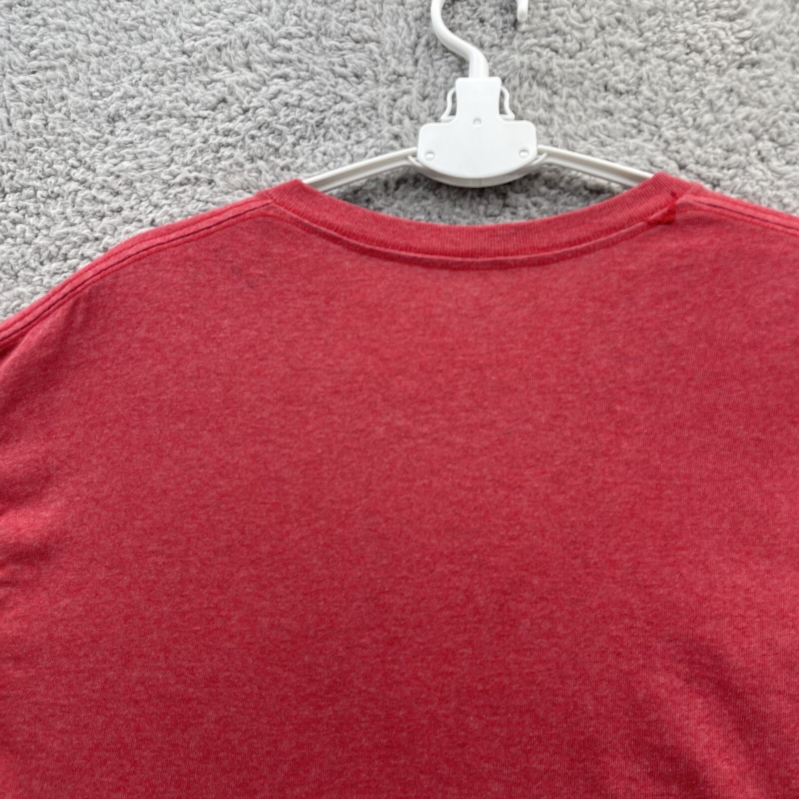 Boston Massachusetts Tee Men Large L Red Big Graphic Spell Out Casual Travel