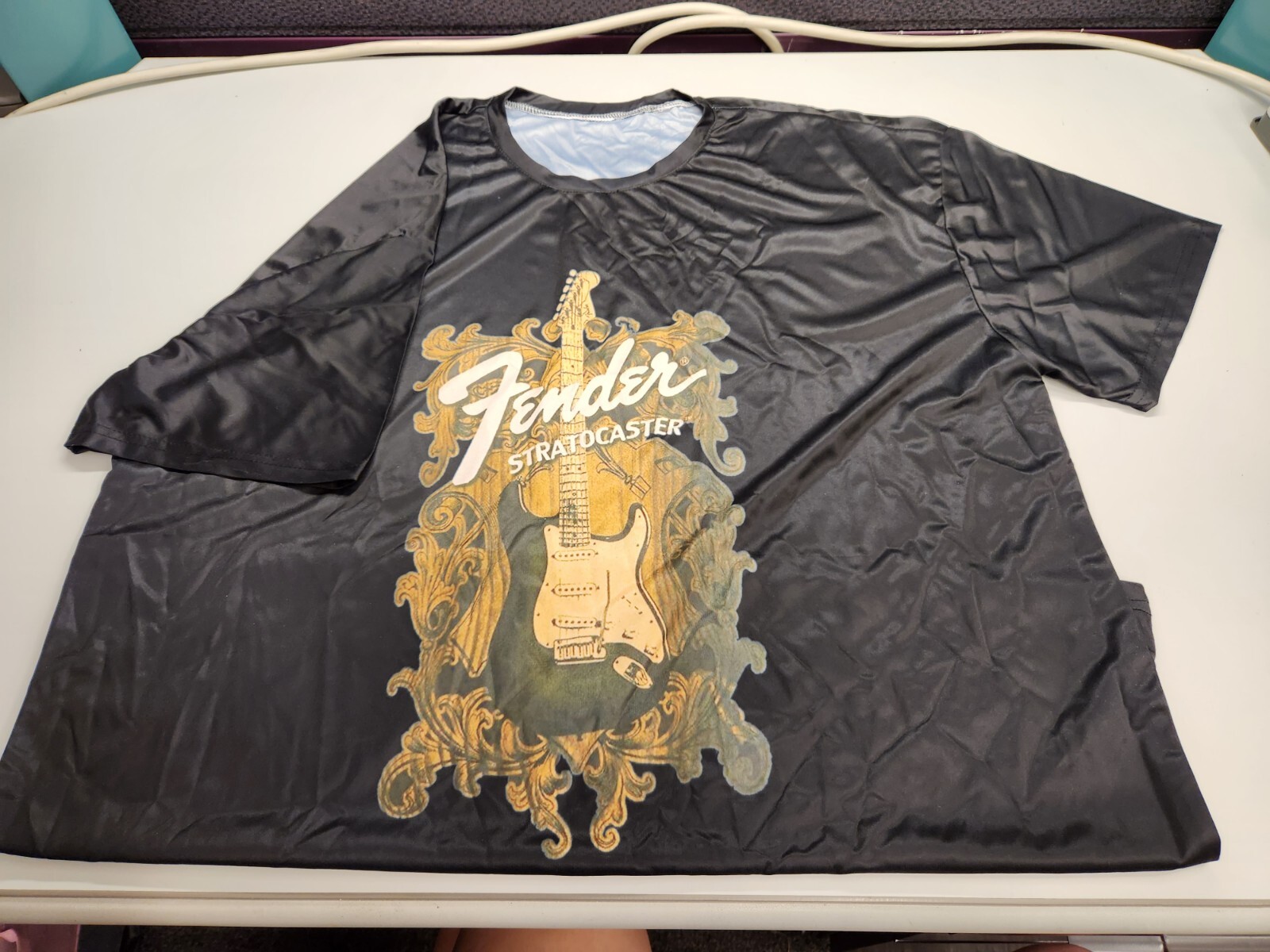 Fender Men&rsquo;s T Shirt XXXXL 4XL Black Stratocaster Collection Guitars