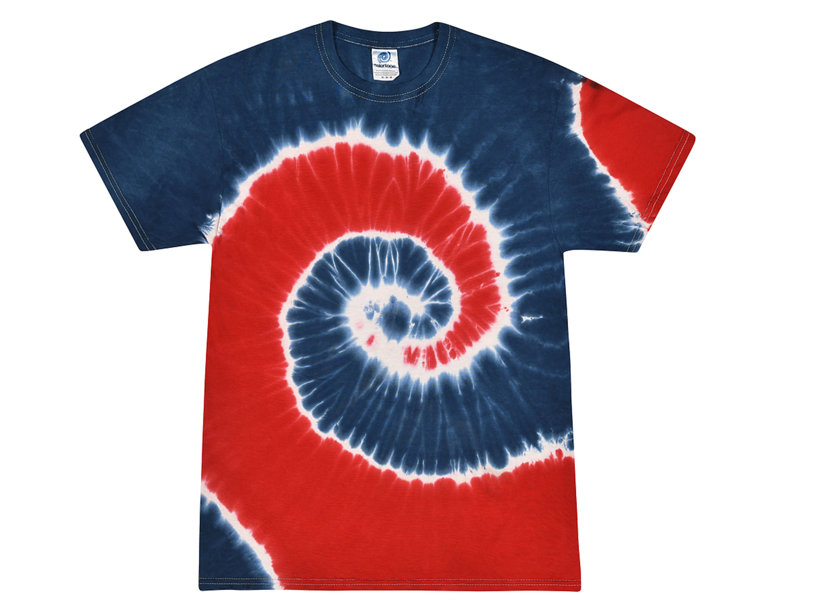 Tie Dye T-Shirts Red White Blue Kids & Adult S M L XL 2XL 3XL Cotton Colortone