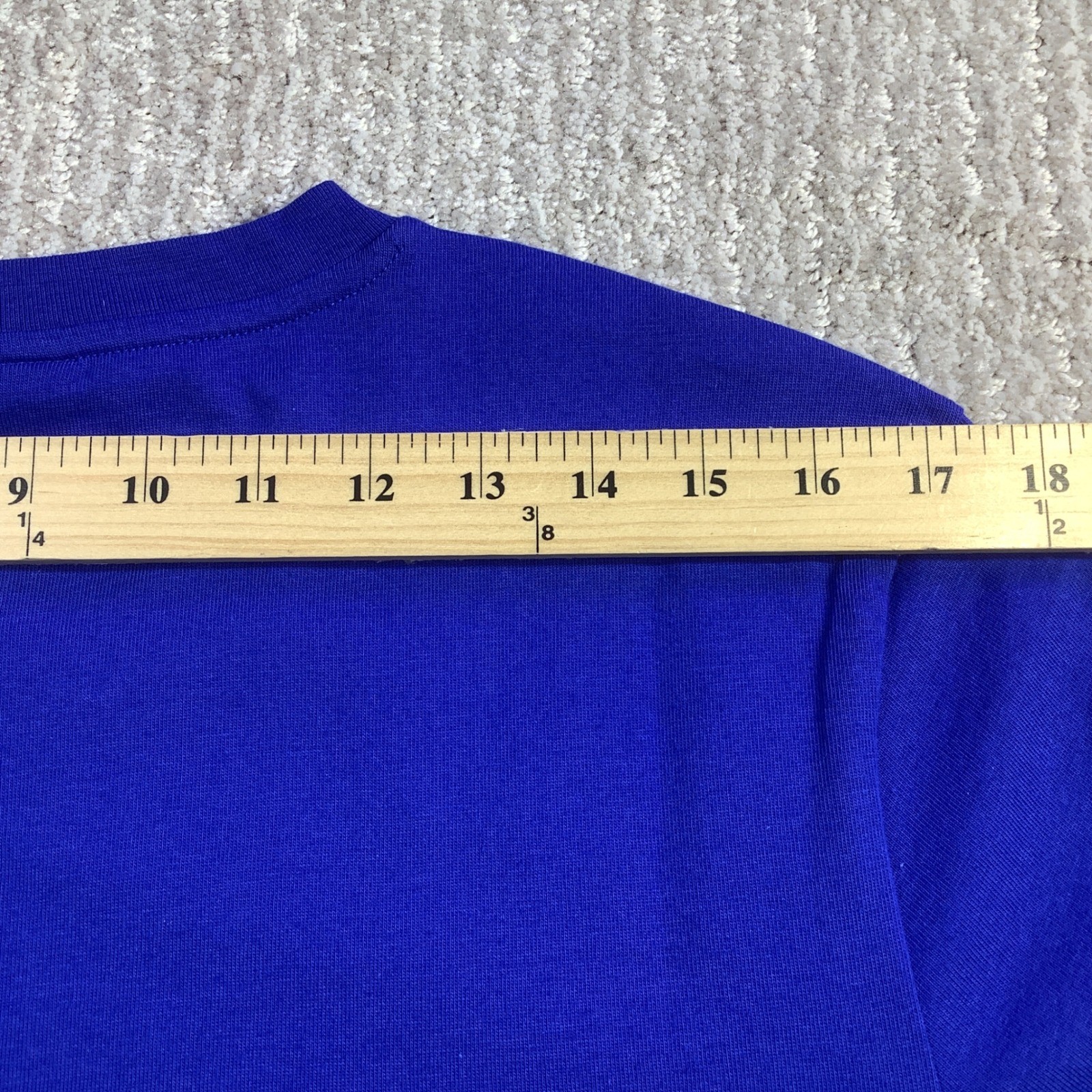 Adidas Mens Big Logo T-Shirt Team Royal Blue White Size M NWT