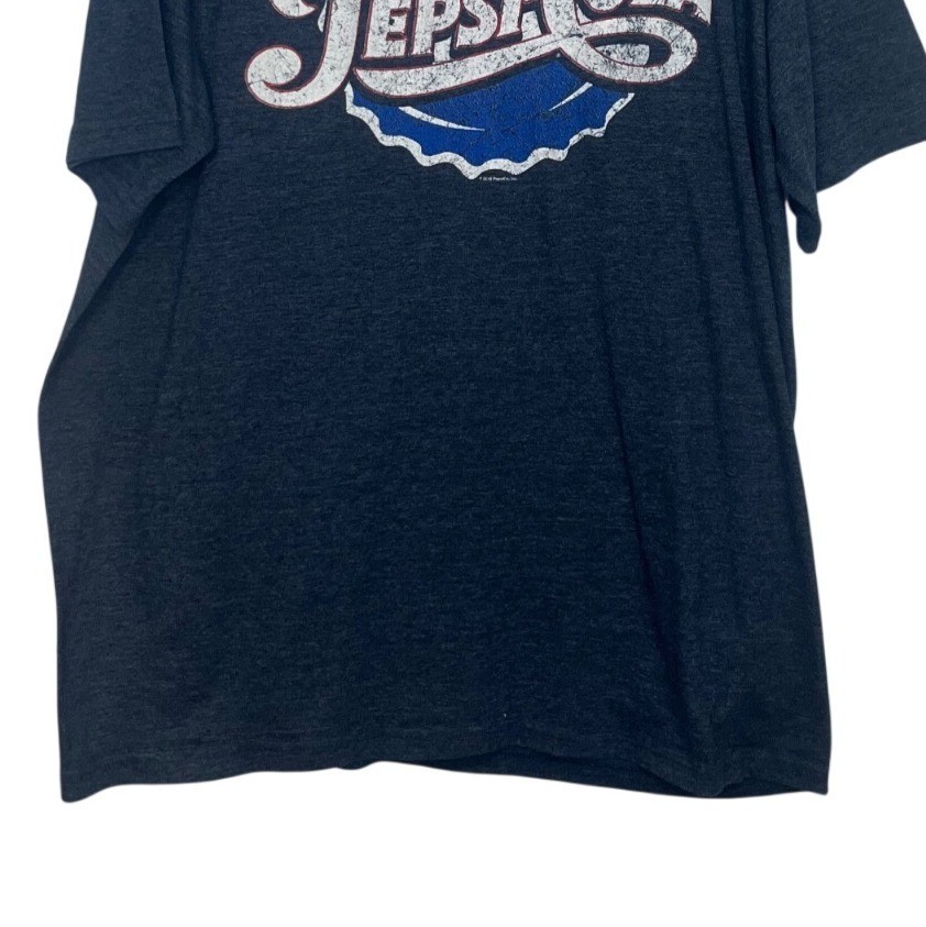 Tee Luv Vintage Style Pepsi Cola Tshirt Logo Graphic XL Blue Soft Heather