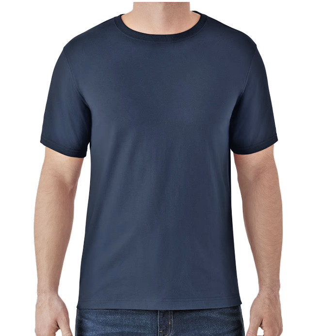 Tee Shirt Blue Cove Short Sleeve Crew Neck Soft Men&rsquo;s 3XL By Member&rsquo;s Mark