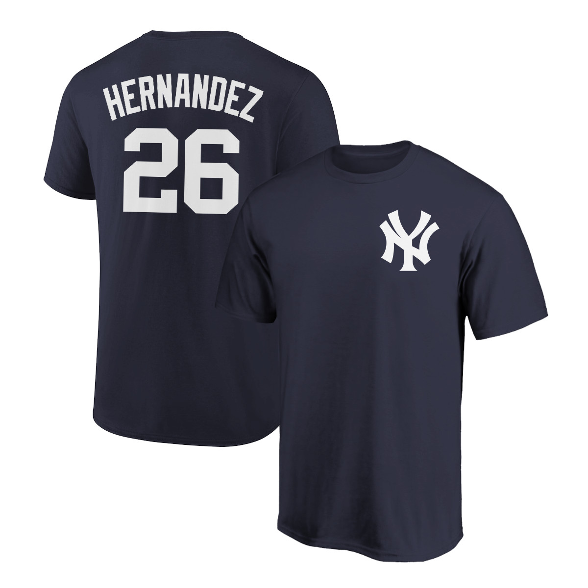 Orlando Hernandez T-Shirt New York Yankees Player Name & Number Soft Jersey Tee