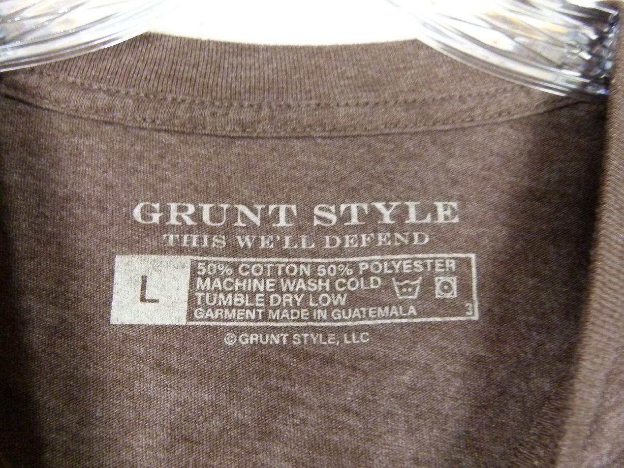 Grunt Style Men&rsquo;s Large Brown No Rest For The Wicked Cotton Blend T-Shirt