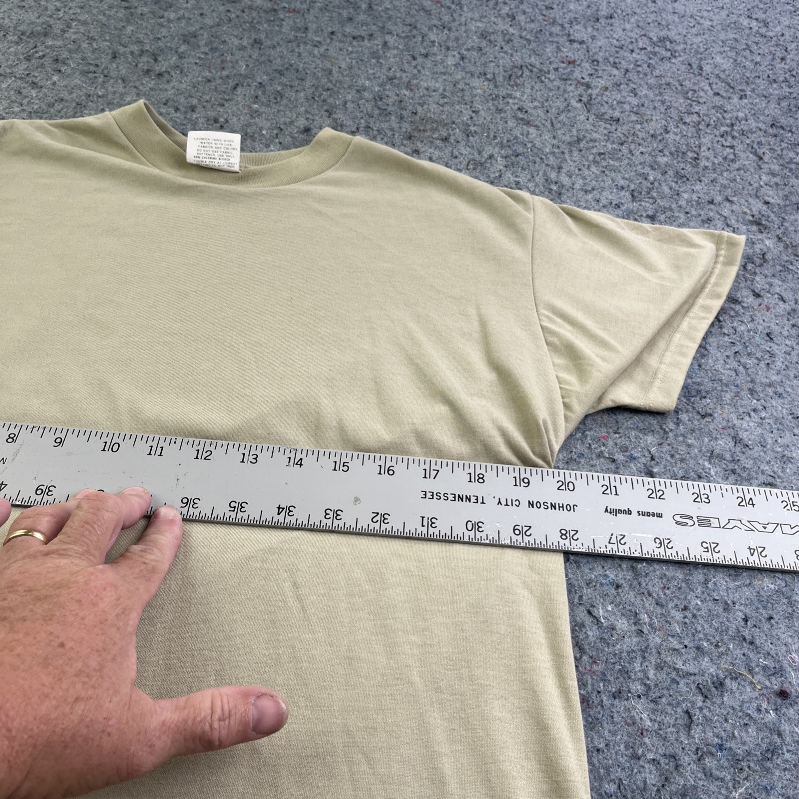 DLA U.S. Army Military Troop Support T-Shirt by Skilcraft Large Sand/Tan