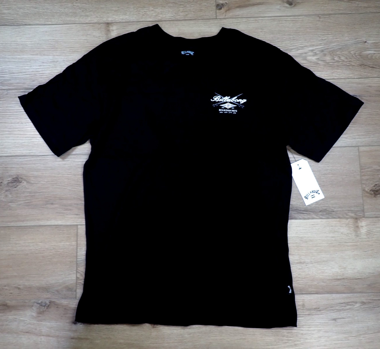 NEW BILLABONG MENS BOARSHORTS SHIRT BLACK LARGE L CROSSBOARDS REGULAR SURF