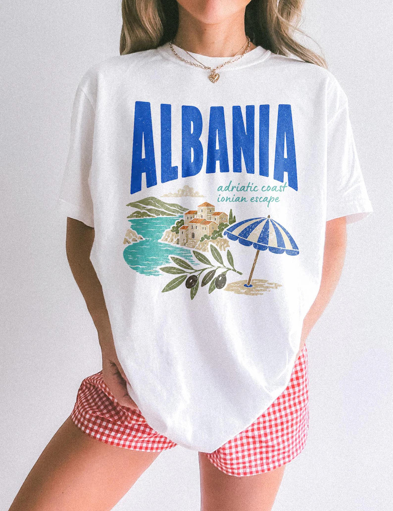 Albania Adriatic Coast Travel Vacation Europe Beach Comfort Tee