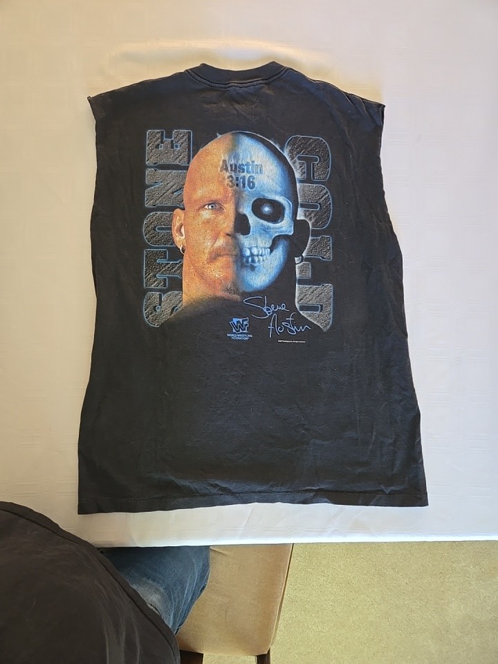 VTG 1990’s WWF STEVE AUSTIN 3:16 STONE COLD OTHER SIDE JACKASS Men’s SLEVELESS