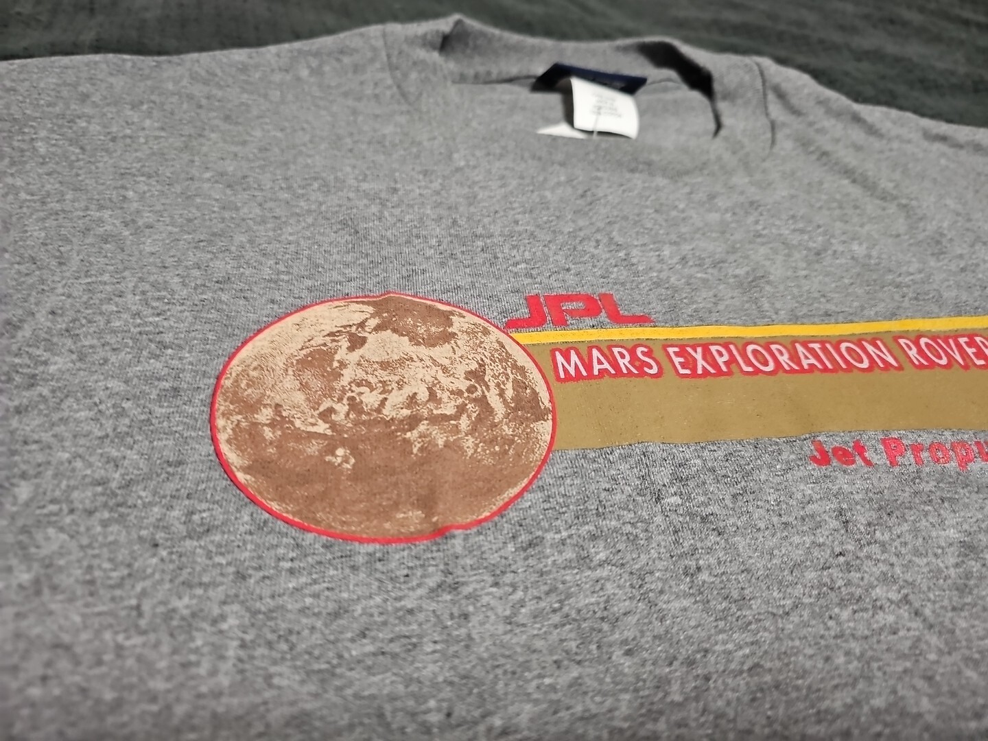 Jansport NEW Mars Exploration Rovers J.P.L. Graphite Short Sleeve Tshirt SZ XL