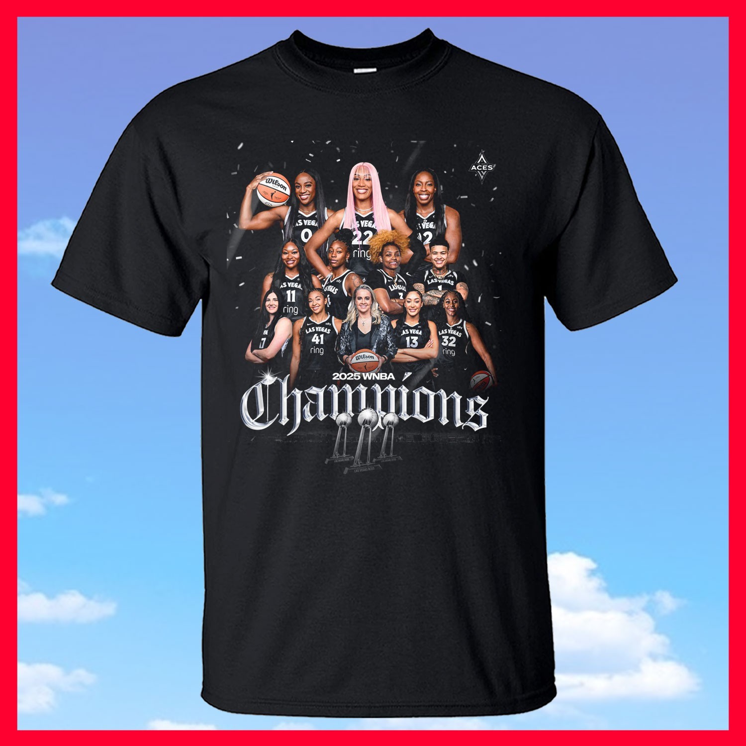 SALE – Las Vegas Aces 2025 WNBA Finals Champions Unisex T shirt All Size