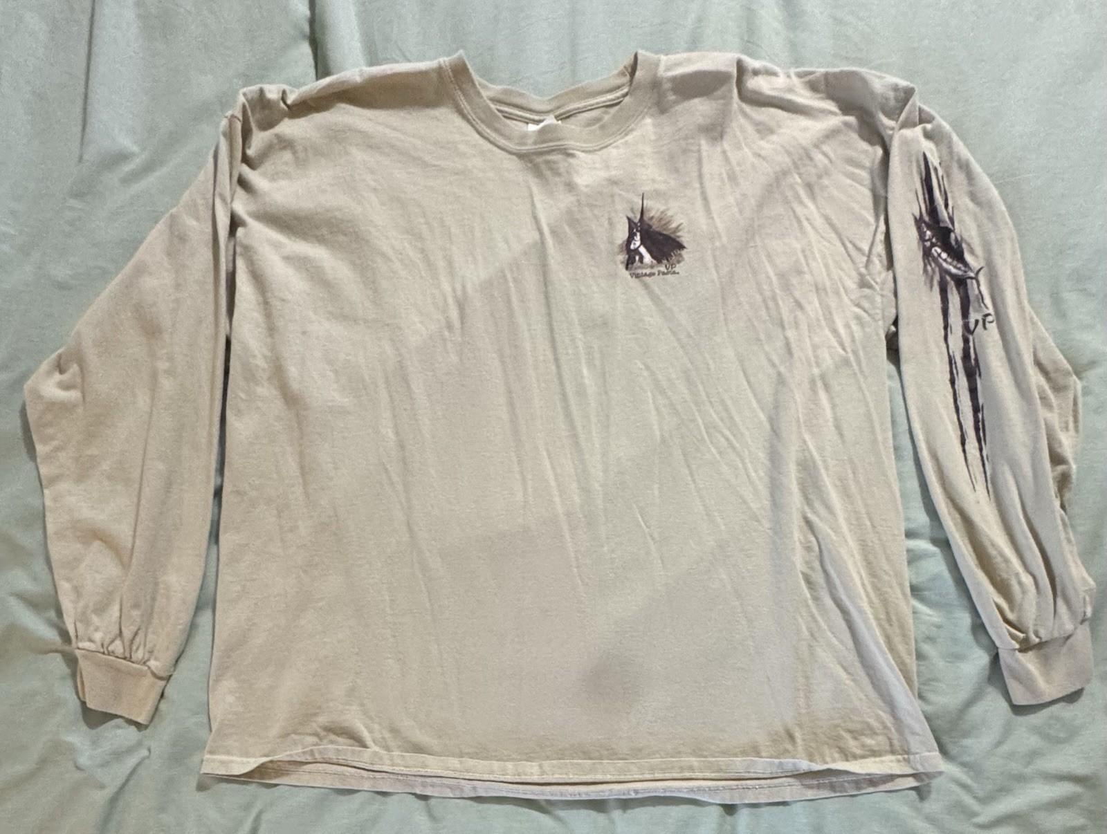 Tropic Star Roberto Pasta Pantaleo Art Long Sleeve Shirt Espresso Marlin 3XL