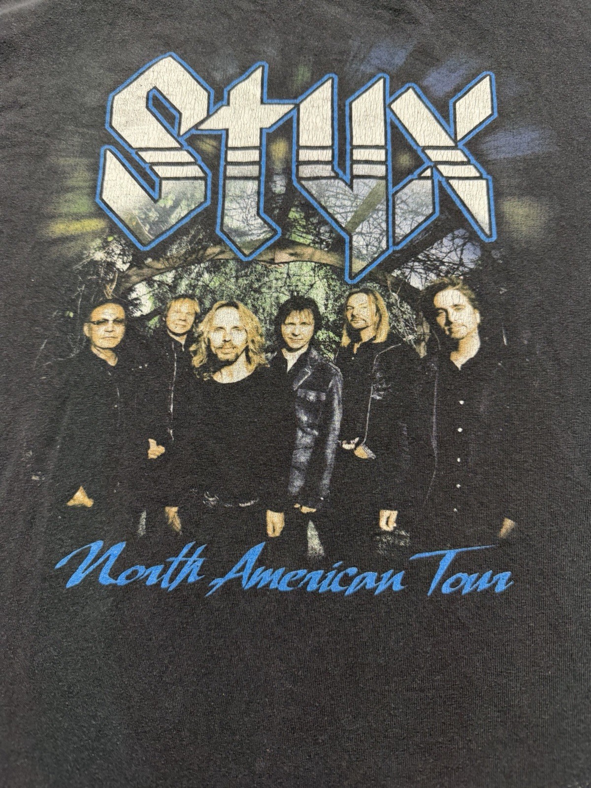 Styx Vintage North American Tour T-Shirt Black Size M Band Tee Rock & Roll