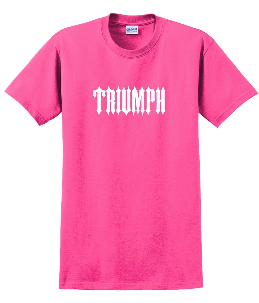 Triumph T-Shirt Short Sleeve Graphic Tees Unisex Apparel inspirational Designs