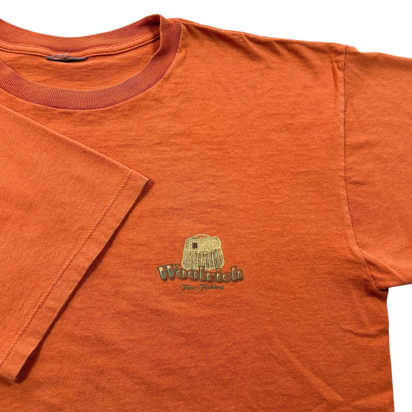 Vintage 90s Woolrich T Shirt Size XL « Fine Fishing Guided Charters » Outdoors USA