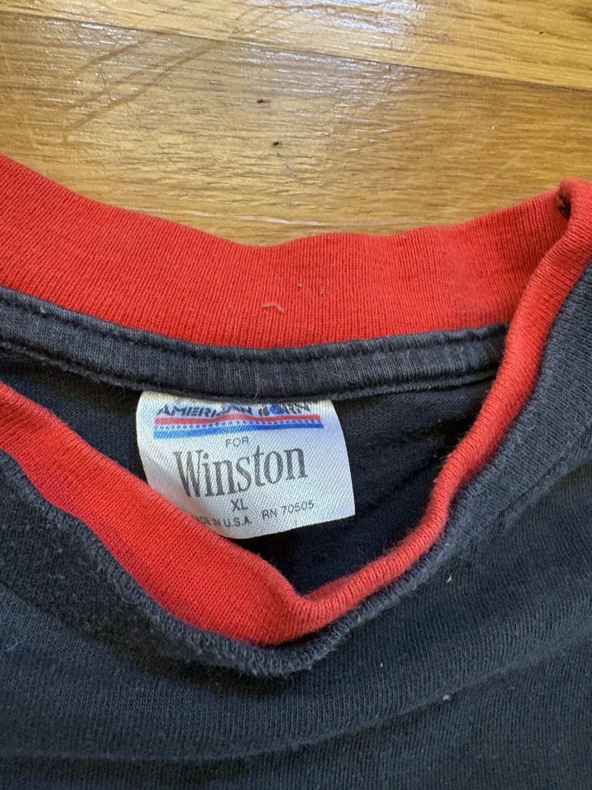 Vintage 90s Winston Cigarette Promo T-Shirt Winston Racing Team Adult XL Faded