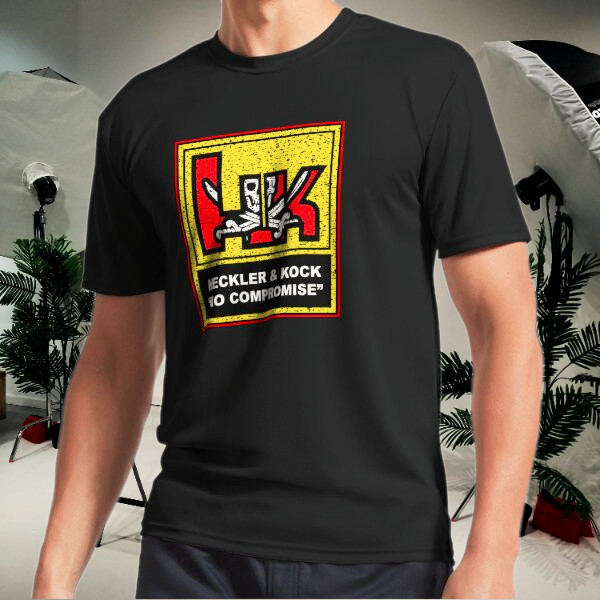 HK Heckler & Koch – No Compromise Logo Men&rsquo;s T-Shirt Funny Size S to 5XL