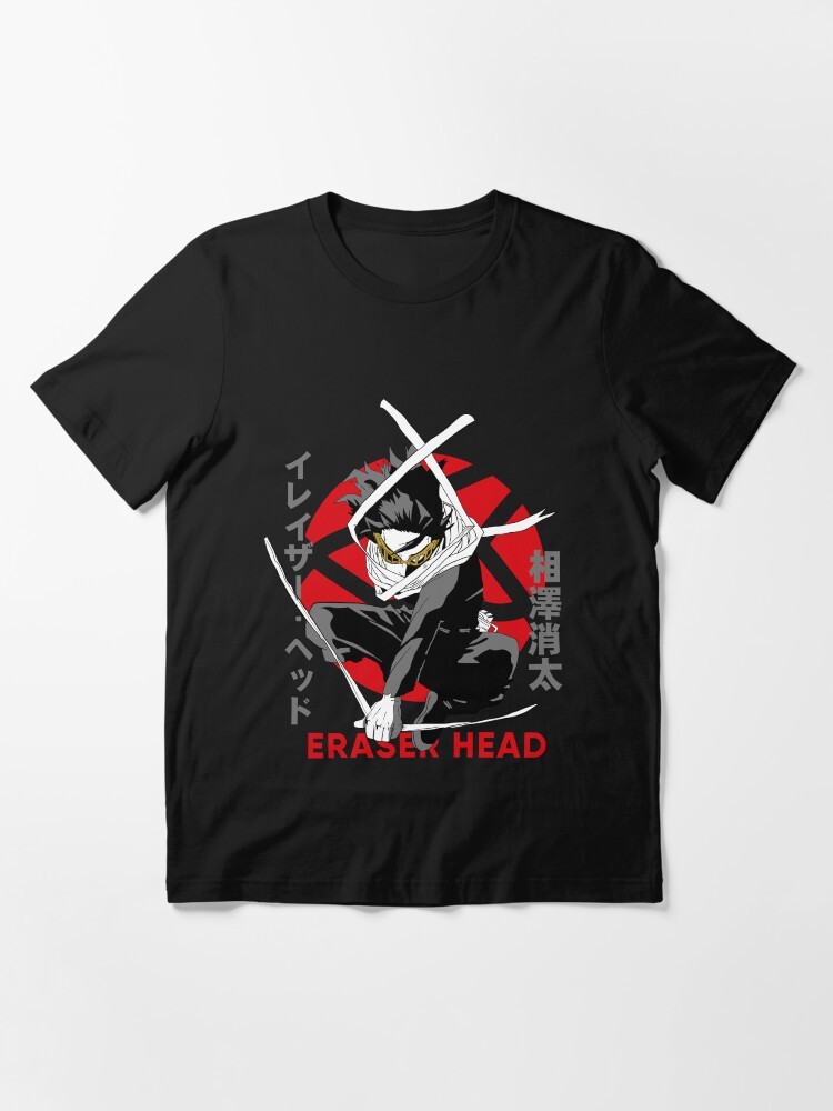 Anime My Hero Academia The Eraser Black T-shirt Size S-5XL