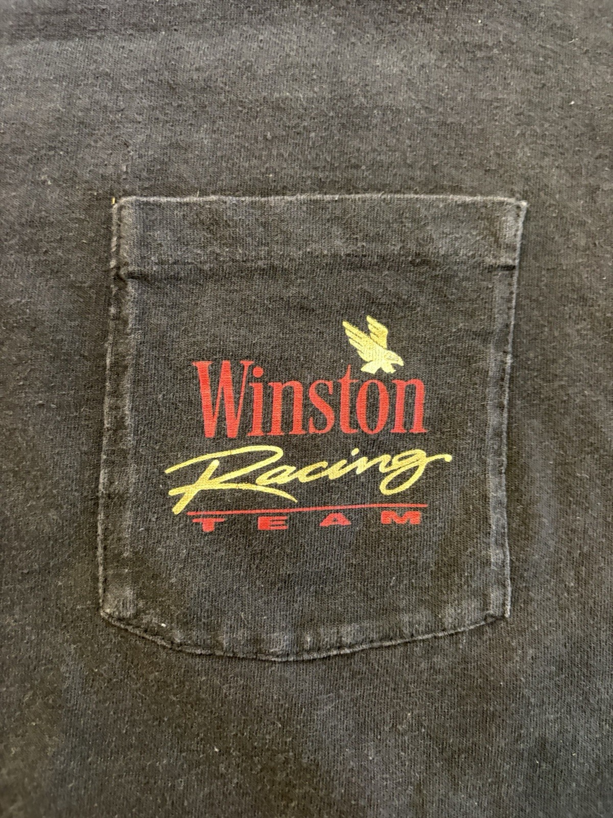 Vintage 90s Winston Cigarette Promo T-Shirt Winston Racing Team Adult XL Faded