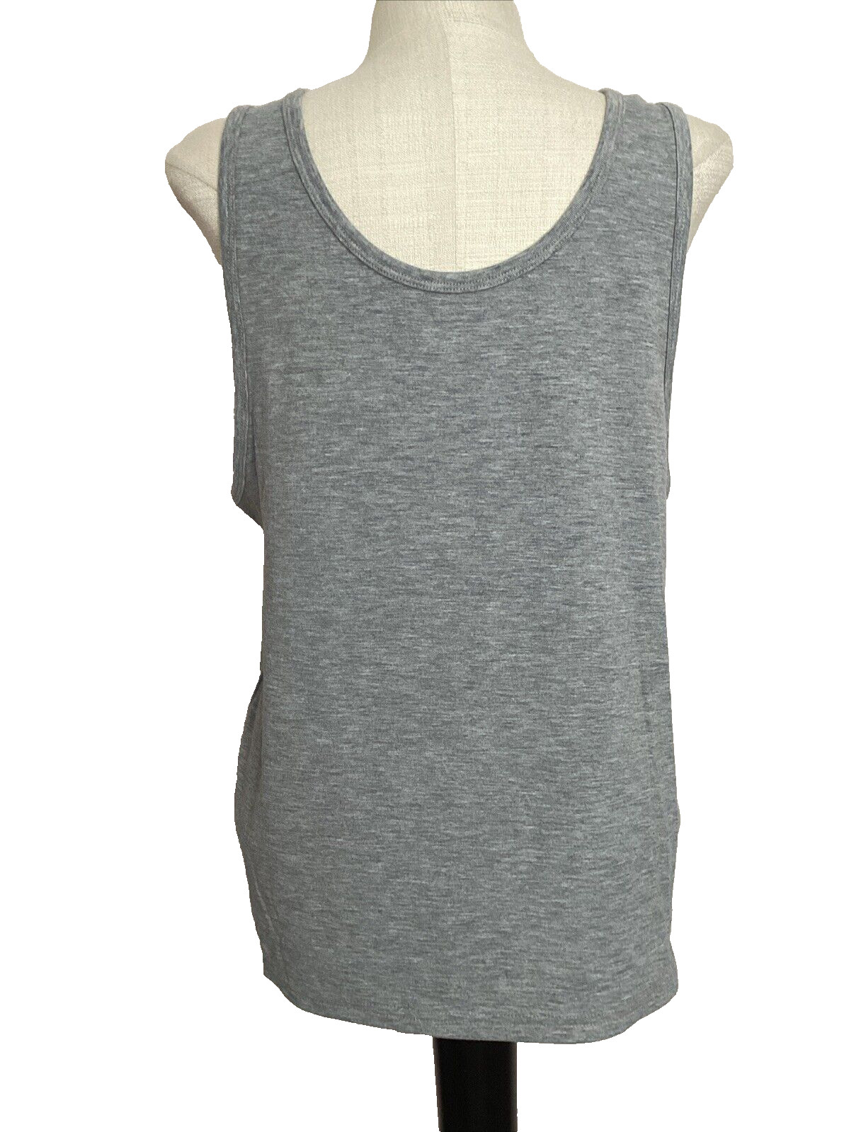 ATHLETIC WORKS DRIWORKS TRI-BLEND Gray Tank Sz S