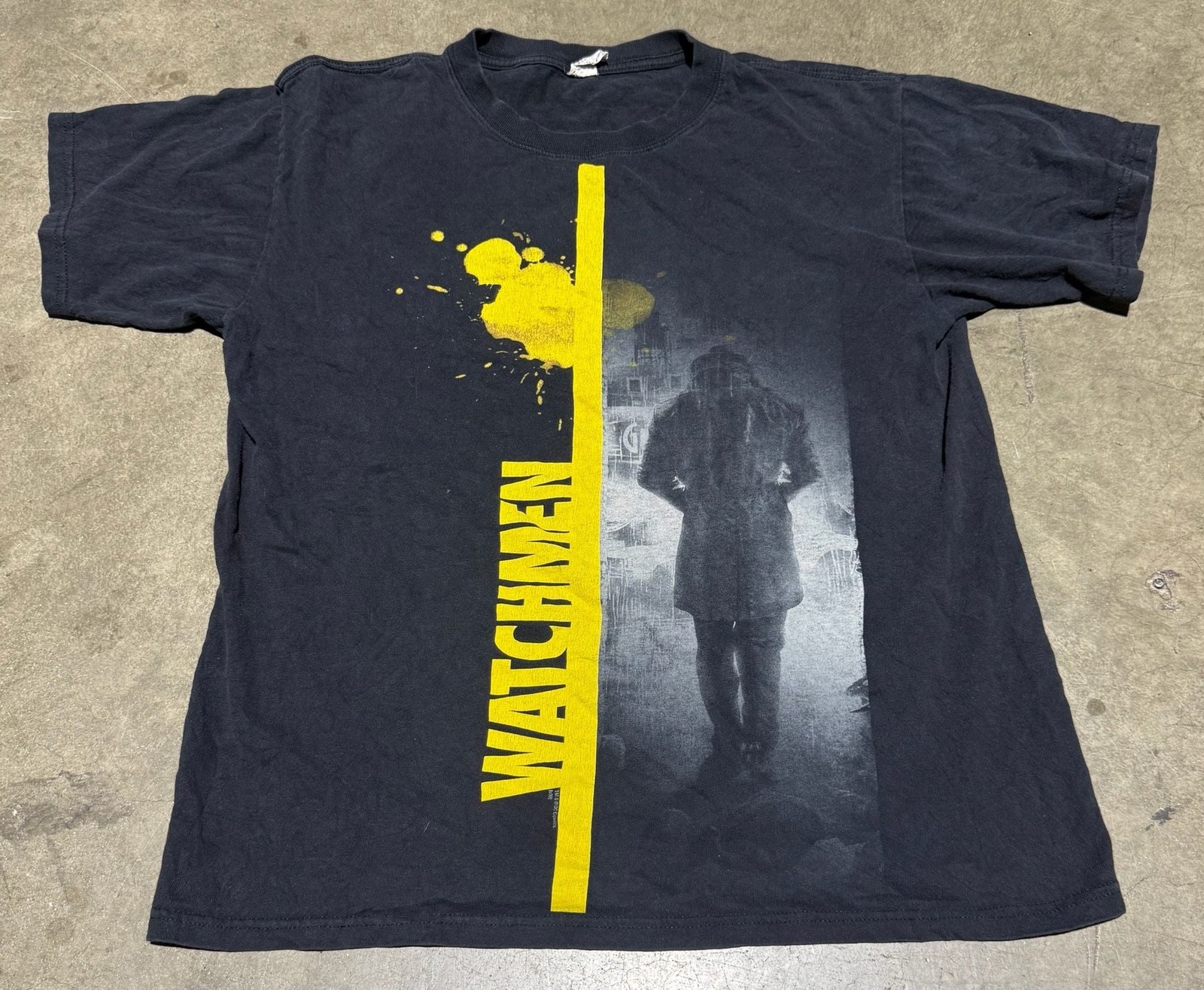 Watchmen Rorschach « Scum of the Earth » Quote Movie Promo T-Shirt Size L