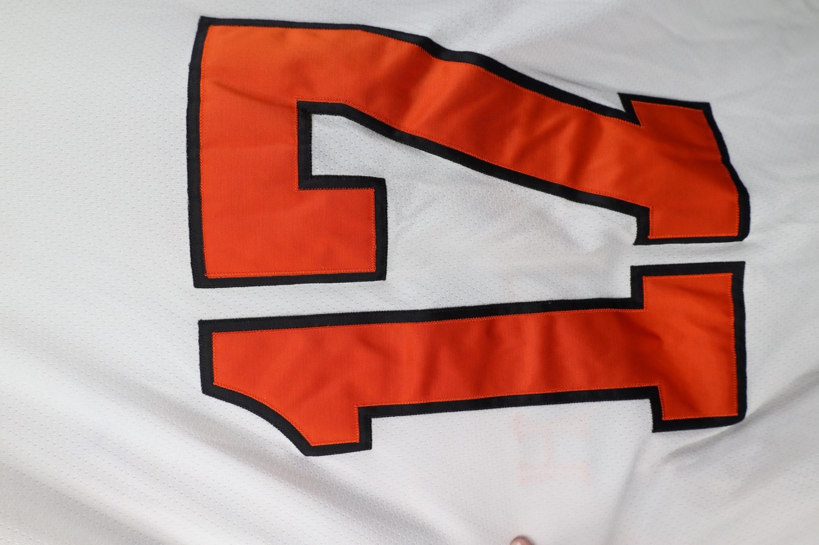 Vintage 90s CCM Mens XL Soul Patch Mesh Hockey Jersey Orange White Polyester