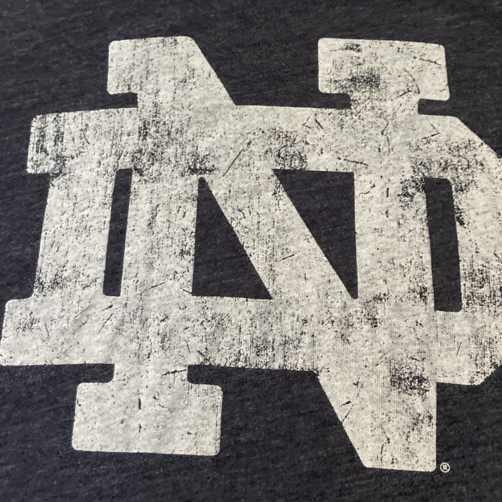 League 91 Classic Fit Heathered Norte Dame LS Shirt