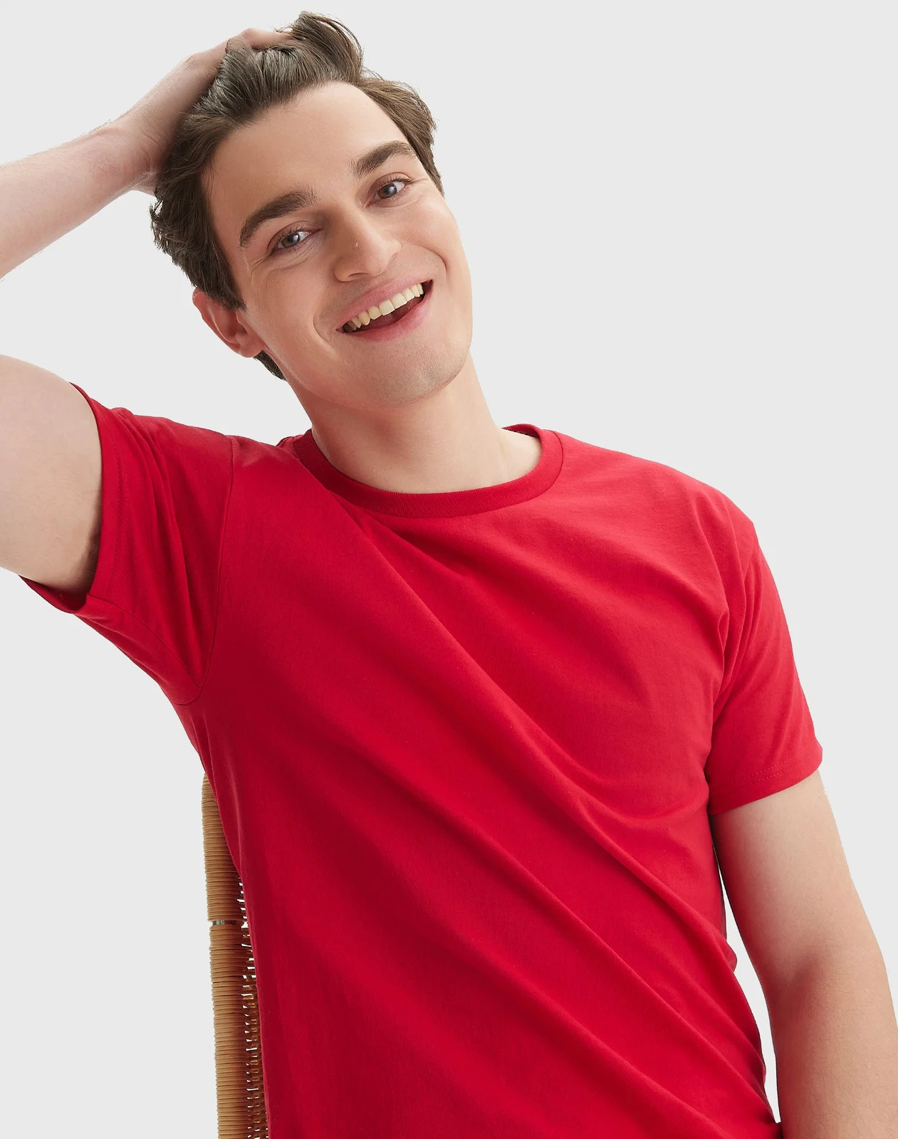 Hanes Men Crew neck T-Shirt 4-Pack ComfortSoft 100% Cotton Heavyweight Tee Plain